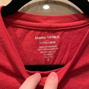 Banana Republic Red Crew Neck